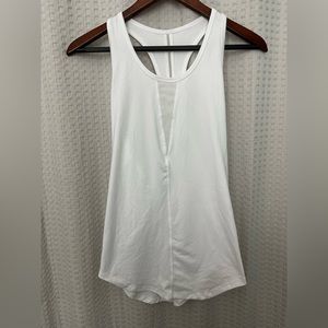Zyia white effortless racer back tank